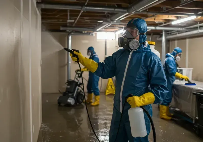 Basement Sanitization and Antimicrobial Treatment process in Palm Aire, FL